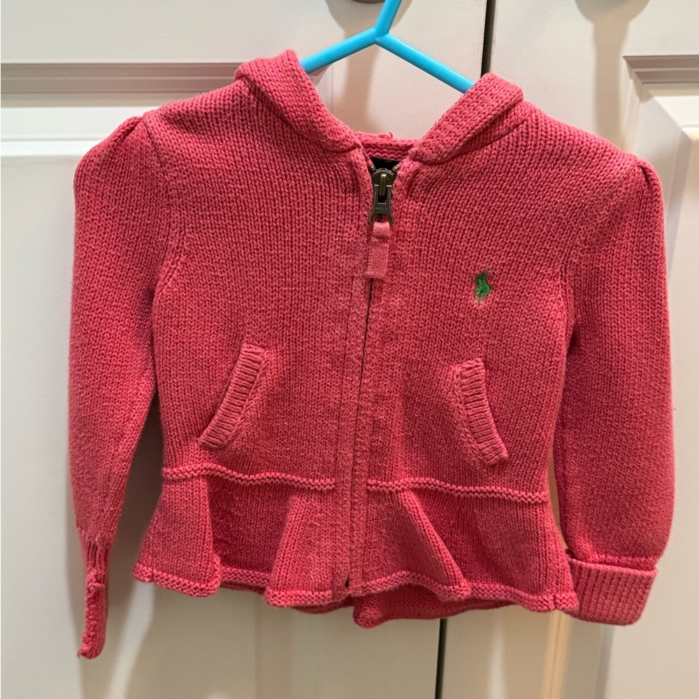 Polo by Ralph Lauren zip up cardigan hooded sweater